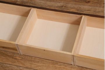 中古　北海道民芸家具　HM165K　高級感が漂う食器棚(カップボード、キャビネット)(定価約43万円)(R-040894)