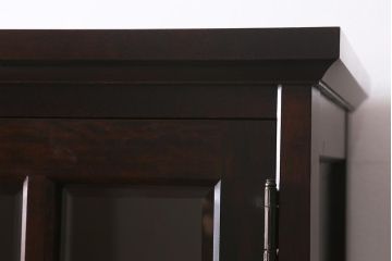 中古　北海道民芸家具　HM165K　高級感が漂う食器棚(カップボード、キャビネット)(定価約43万円)(R-040894)