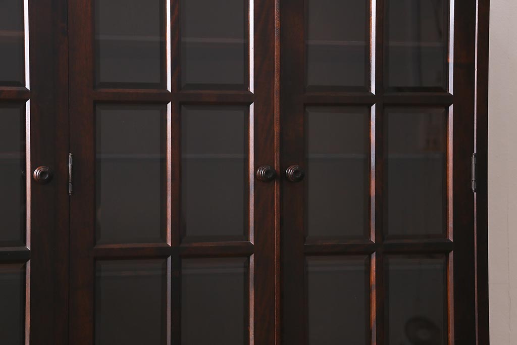 中古　北海道民芸家具　HM165K　高級感が漂う食器棚(カップボード、キャビネット)(定価約43万円)(R-040894)