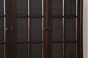 中古　北海道民芸家具　HM165K　高級感が漂う食器棚(カップボード、キャビネット)(定価約43万円)(R-040894)