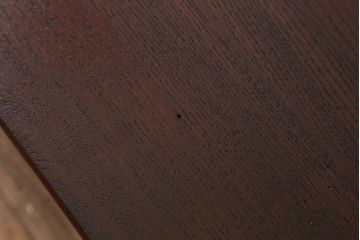 アンティーク家具　和製アンティーク　昭和中期　栓材　味わい深い木目が目を引く角ちゃぶ台(折りたたみテーブル、座卓、ローテーブル)(R-040903)