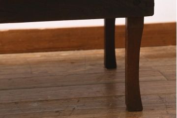 レトロ家具　昭和レトロ　昭和中期　栓材製　懐かしい雰囲気を醸し出す角ちゃぶ台(折りたたみテーブル、座卓、ローテーブル)(R-040904)