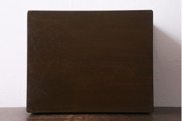 アンティーク雑貨　和製アンティーク　落ち着いた木色のレトロな収納箱(木箱、小物入れ)(R-040914)