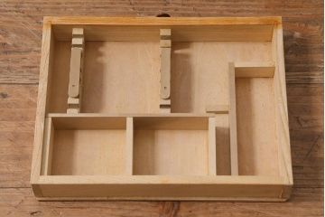 レトロ雑貨　プレパラート製作用具　昭和レトロな実験器具セット(木箱、ガラス瓶、薬瓶)(R-040916)