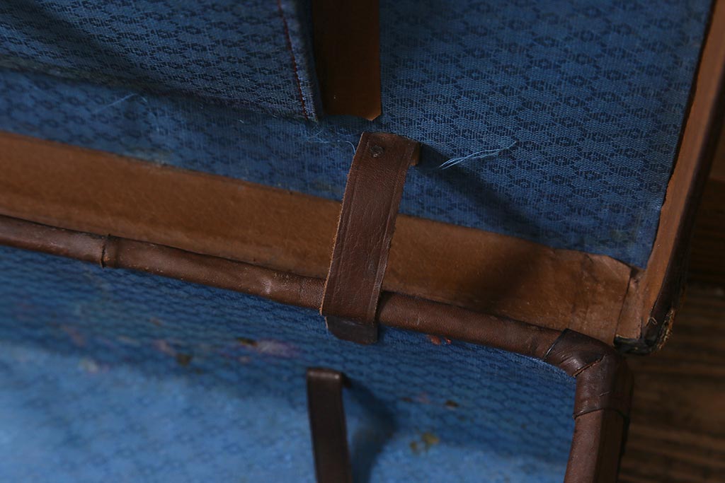 ヴィンテージ　レトロな魅力が漂うトランク(鞄、カバン、収納、ディスプレイ、ビンテージ)(R-040920)