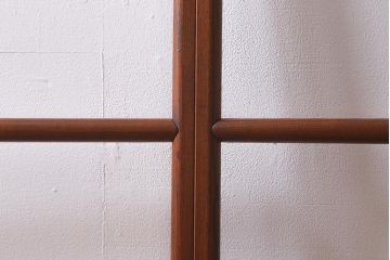 アンティーク家具　桑材　透かしがおしゃれなフック付きの便利な衣桁(着物掛け、ハンガーラック)(R-040922)