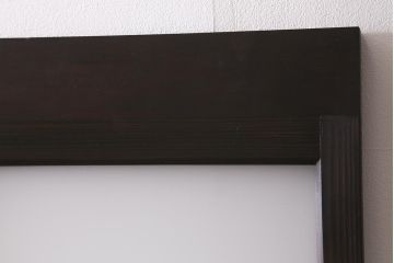 アンティーク建具　背高リメイク　昭和レトロ　ダイヤガラス・すりガラス入り　吊り下げタイプのガラス戸3枚セット(引き戸)(R-040924)