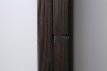 アンティーク建具　背高リメイク　昭和レトロ　ダイヤガラス・すりガラス入り　吊り下げタイプのガラス戸3枚セット(引き戸)(R-040924)