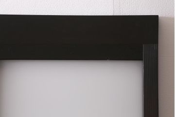 アンティーク建具　背高リメイク　昭和レトロ　ダイヤガラス・すりガラス入り　吊り下げタイプのガラス戸3枚セット(引き戸)(R-040924)