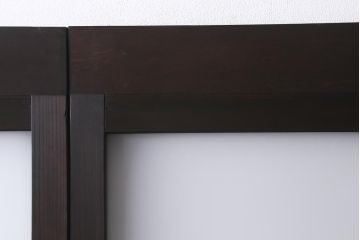 アンティーク建具　背高リメイク　昭和レトロ　ダイヤガラス・すりガラス入り　吊り下げタイプのガラス戸3枚セット(引き戸)(R-040924)