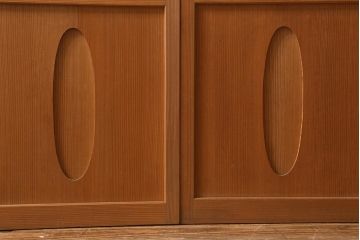 レトロ家具　竹の桟が和空間を高める御簾戸2枚セット(簾戸、簀戸、葭戸、夏障子、夏戸、窓、葦戸)(R-040932)