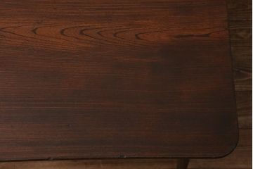レトロ家具　ちゃぶ台リメイク　栓材　くっきりとした木目が魅力のセンターテーブル(ローテーブル)(R-040934)