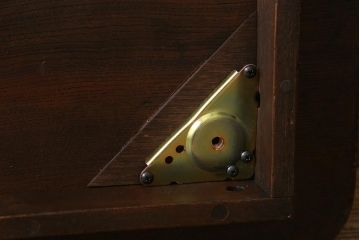 レトロ家具　ちゃぶ台リメイク　栓材　使いこまれた木肌が魅力のセンターテーブル(ローテーブル)(R-040935)