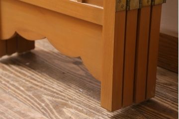 アンティーク家具　昭和中期　四君子(しくんし)　上質な空間作りにおすすめの四連折り畳み式パーテーション(衝立、仕切り)(R-040937)