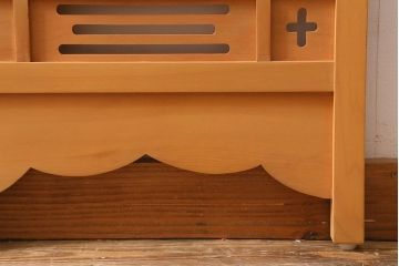 アンティーク家具　昭和中期　四君子(しくんし)　上質な空間作りにおすすめの四連折り畳み式パーテーション(衝立、仕切り)(R-040937)