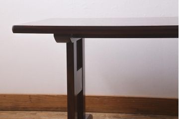 中古　九州民芸家具　シックなデザインが魅力のセンターテーブル(定価約33万円)(リビングテーブル)(R-040940)