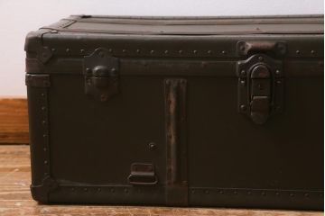 和製アンティーク　ビンテージスタイルにおすすめな船トランク(収納)(R-040943)