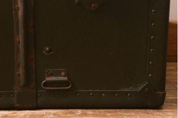 和製アンティーク　ビンテージスタイルにおすすめな船トランク(収納)(R-040943)