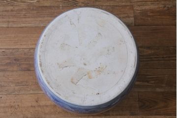 アンティーク雑貨　昭和初期　山水図　風情溢れる瀬戸火鉢(鉢カバー)(R-041001)