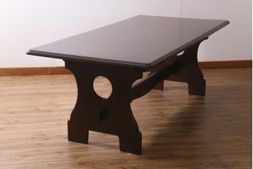 ビンテージ家具　民芸家具　英国家具にも合うダイニングテーブル(ヴィンテージ)(R-041009)