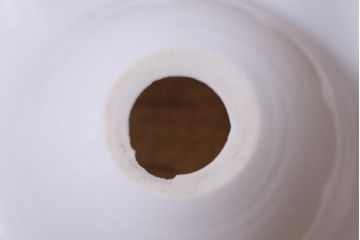 イギリスヴィンテージ照明　可愛らしいフリルシェードのペンダントライト(ランプシェード、天井照明、ビンテージ)(R-041022)