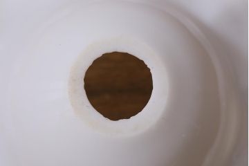 イギリスヴィンテージ照明　可愛らしいフリルシェードのペンダントライト(ランプシェード、天井照明、ビンテージ)(R-041027)