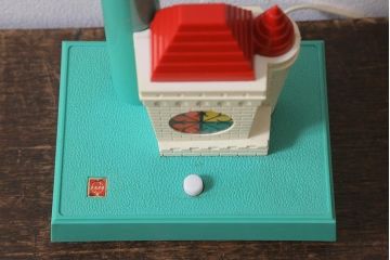 レトロ照明　松下電工(ナショナル)　お城形のナイトランプが可愛いスタンドライト(デスクスタンド、卓上照明)(R-041031)