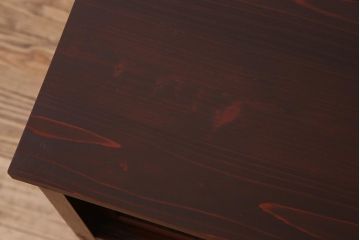 アンティーク家具　ヒノキ材天板リメイク　レトロなチェスト(サイドキャビネット、収納棚、テレビ台)(R-041032)