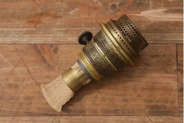 ヴィンテージ雑貨　アメリカ　Aladdin(アラジン)　NU-TYPE Model-B　淡いグリーン　マントルランプ(オイルランプ、照明、ビンテージ)(R-041036)