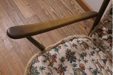 ヴィンテージ家具　ERCOL(アーコール)　エバーグリーン　ハイバック　クラシカルな佇まいが魅力の1人掛けイージーチェア(ラウンジチェア、アームチェア、椅子、ソファ、ビンテージ)(R-041044)