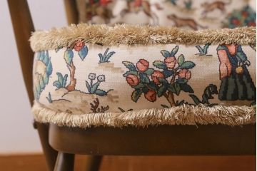 ヴィンテージ家具　ERCOL(アーコール)　エバーグリーン　ハイバック　クラシカルな佇まいが魅力の1人掛けイージーチェア(ラウンジチェア、アームチェア、椅子、ソファ、ビンテージ)(R-041044)
