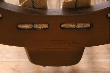 ヴィンテージ家具　ERCOL(アーコール)　エバーグリーン　ハイバック　クラシカルな佇まいが魅力の1人掛けイージーチェア(ラウンジチェア、アームチェア、椅子、ソファ、ビンテージ)(R-041044)