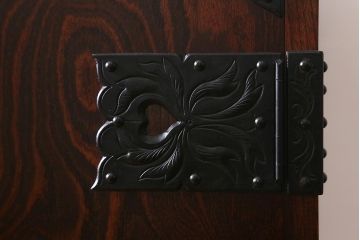 当店リメイク家具　伝統民芸　岩谷堂箪笥　衣装盆・収納棚2way　脚付サイドボード(衣装箪笥、収納棚)(R-041045)