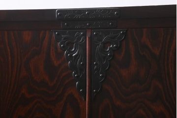 当店リメイク家具　伝統民芸　岩谷堂箪笥　衣装盆・収納棚2way　脚付サイドボード(衣装箪笥、収納棚)(R-041045)