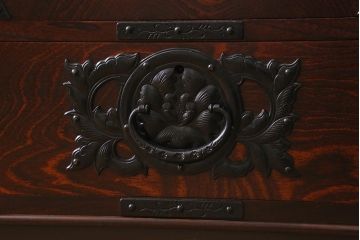 当店リメイク家具　伝統民芸　岩谷堂箪笥　衣装盆・収納棚2way　脚付サイドボード(衣装箪笥、収納棚)(R-041045)