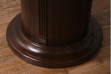 中古　maruni(マルニ木工)　KENT-COURT(ケントコート)　ブリティッシュコレクション　トラディショナルスタイルにおすすめのラウンドテーブル(ダイニングテーブル、丸テーブル)(定価約20万円)(R-041048)