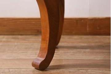 中古　民芸家具　総ケヤキ材　天板一枚板　独特の存在感を放つサイドテーブル(R-041050)