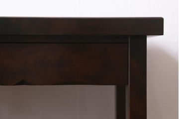 中古　北海道民芸家具　シックなお部屋にも似合う電話台(サイドテーブル、ナイトテーブル)(R-041053)