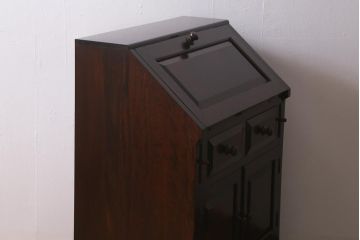 中古　松本民芸家具　気品溢れる佇まいが魅力的なライティングビューロー(簿記机、在宅ワーク、在宅用ワークデスク、机、在宅ワーク、在宅用引き出し)(R-041054)