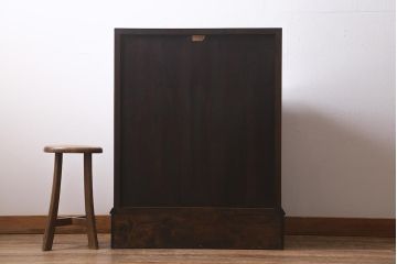 中古　松本民芸家具　気品溢れる佇まいが魅力的なライティングビューロー(簿記机、在宅ワーク、在宅用ワークデスク、机、在宅ワーク、在宅用引き出し)(R-041054)