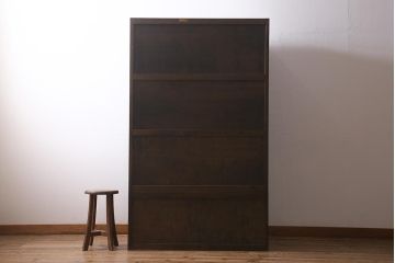 中古　松本民芸家具　落ち着いた雰囲気が魅力的なワードローブ(洋服タンス、チェスト、衣装箪笥)(定価約47万円)(R-041055)