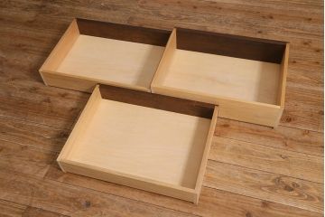 中古　軽井沢彫り　桜の意匠が見事な職人技が光るサイドボード(サイドキャビネット、収納棚)(R-041065)