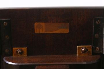 中古　松本民芸家具　低めのつくりの26型バタフライ卓(ドロップリーフテーブル、バタフライテーブル、サイドテーブル)(R-041069)