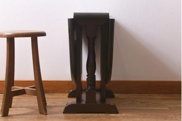 中古　松本民芸家具　低めのつくりの26型バタフライ卓(ドロップリーフテーブル、バタフライテーブル、サイドテーブル)(R-041069)