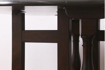 中古　松本民芸家具　低めのつくりの26型バタフライ卓(ドロップリーフテーブル、バタフライテーブル、サイドテーブル)(R-041069)