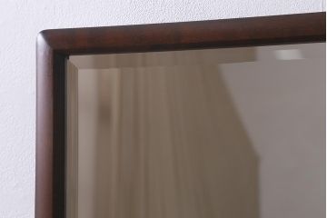 中古　北海道民芸家具　和洋どちらにも合わせやすい深みのある色味が魅力のドレッサー(鏡台)(R-041070)