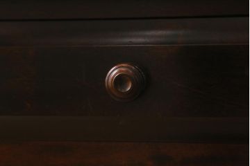 中古　北海道民芸家具　和洋どちらにも合わせやすい深みのある色味が魅力のドレッサー(鏡台)(R-041070)
