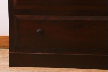 中古　松本民芸家具　D型整理タンスI　和洋どちらにも馴染む上品な佇まいのチェスト(衣装タンス、引き出し)(定価約30万円)(R-041073)