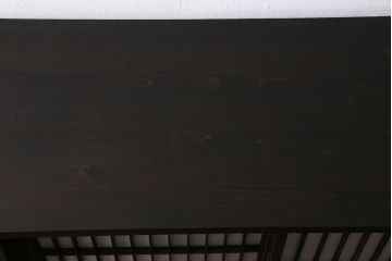 ラフジュ工房オリジナル　古建具リメイク　引き出し付き　障子貼りに組子が映える和モダンなキャビネット(戸棚、リビングボード)(R-041078)