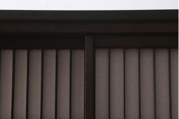 ラフジュ工房オリジナル　古建具リメイク　引き出し付き　障子貼りに組子が映える和モダンなキャビネット(戸棚、リビングボード)(R-041078)
